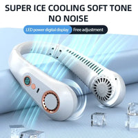 Mini Bladeless Fan Neck Fan Cool Wind Blows all over the Body - 3000mAh 4