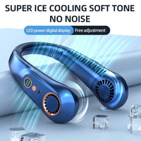 Mini Bladeless Fan Neck Fan Cool Wind Blows all over the Body - 3000mAh 5