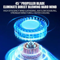 Mini Bladeless Fan Neck Fan Cool Wind Blows all over the Body