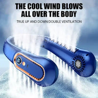 Mini Bladeless Fan Neck Fan Cool Wind Blows all over the Body