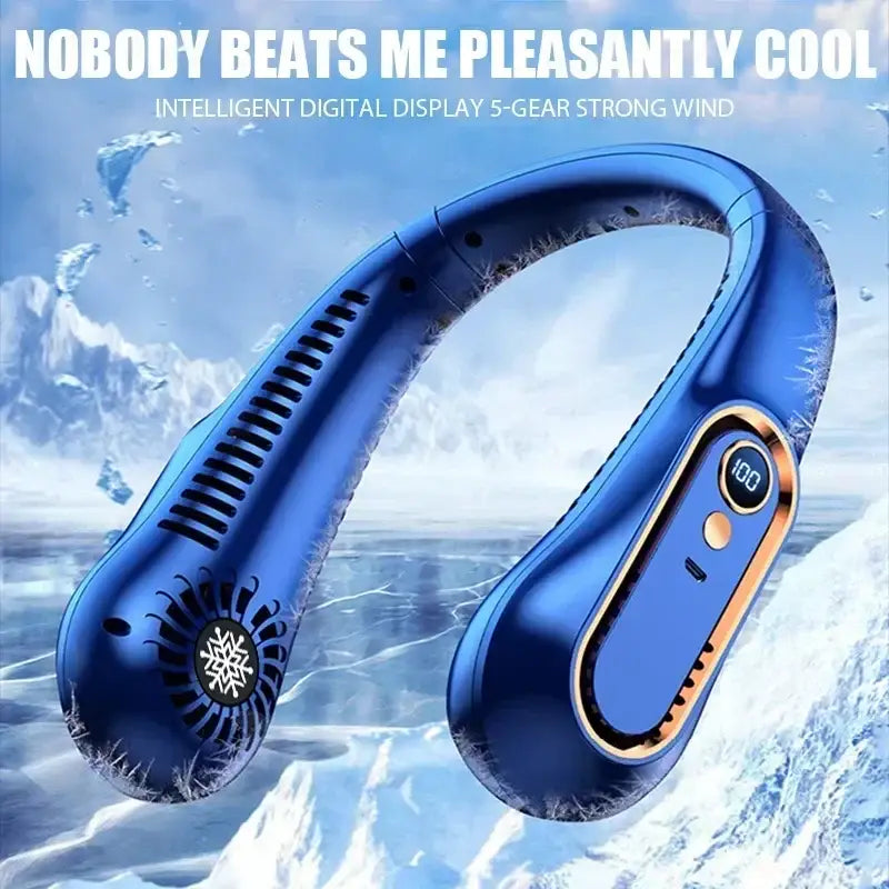Mini Bladeless Fan Neck Fan Cool Wind Blows all over the Body