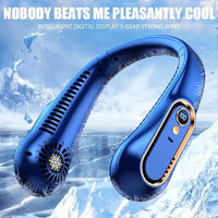 Mini Bladeless Fan Neck Fan Cool Wind Blows all over the Body