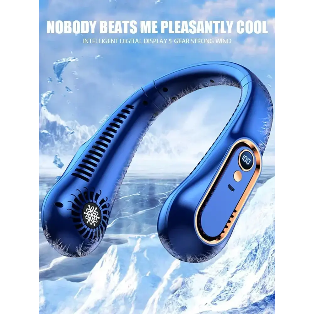 Mini Bladeless Fan Neck Fan Cool Wind Blows all over the Body
