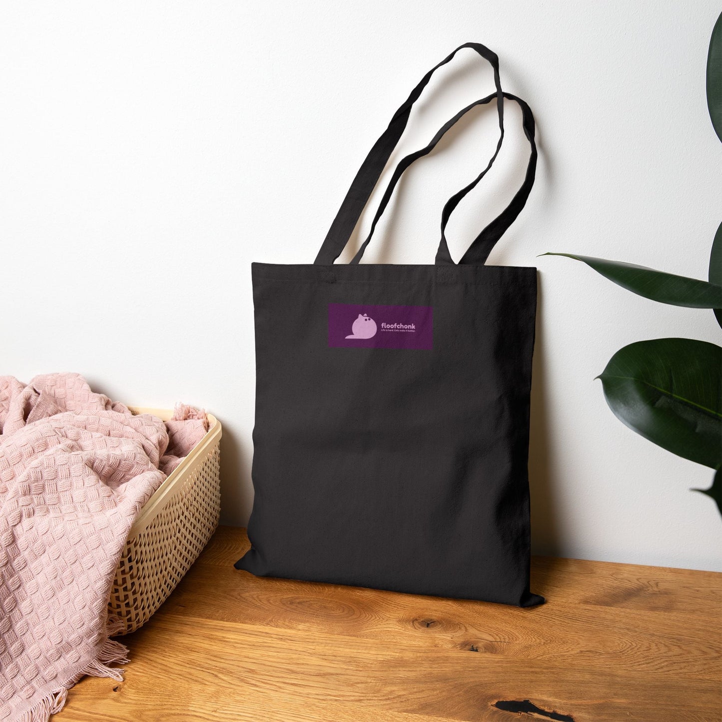 Neurodivergent Cat Rainbow Canvas Tote Bag — "Neurodivergent: My Brain Just Has More Colors" - FloofChonk