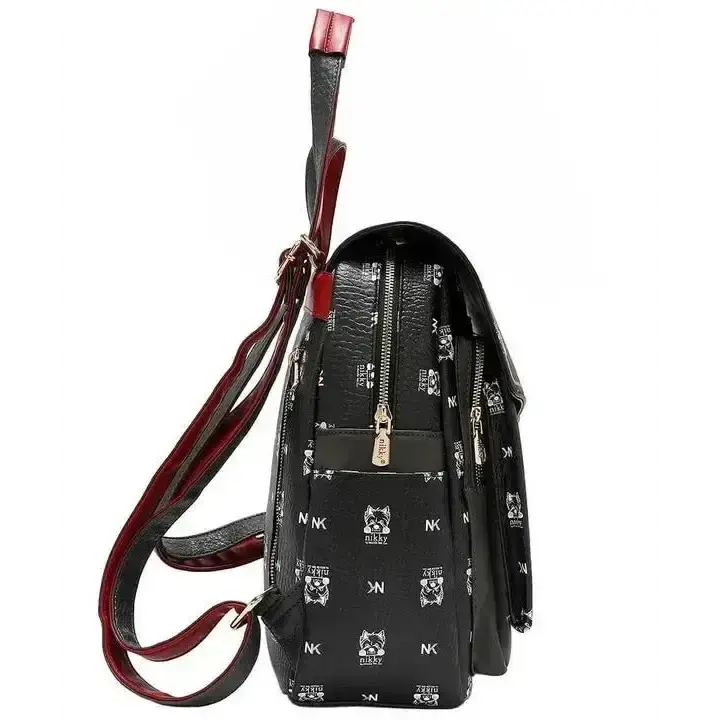 Nicole Lee USA Cat Eco - Leather Convertible Backpack Bag - FloofChonk