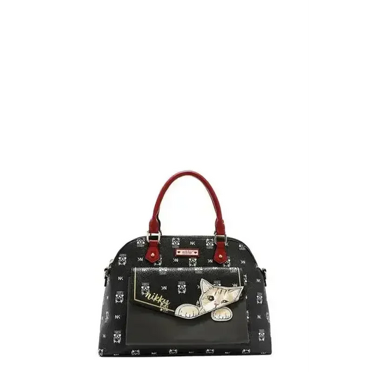 Nicole Lee USA Eco-Leather Cat Dome Bag - FloofChonk