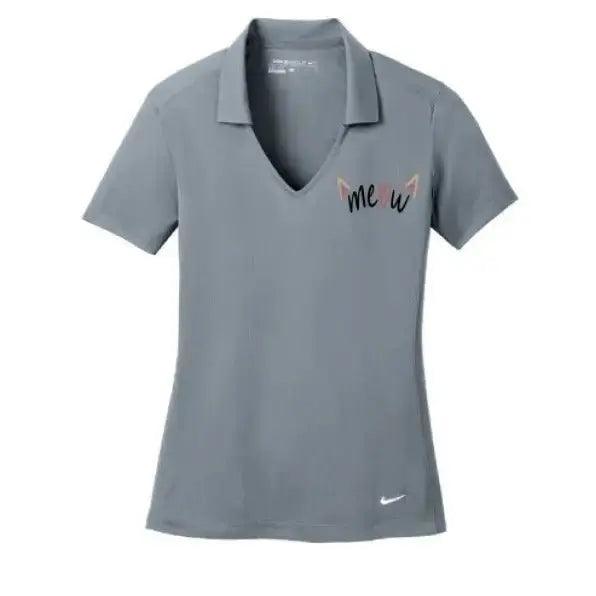 Nike Women's Polo with Embroidered Cat Design - FloofChonk