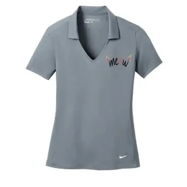 Nike Women's Polo with Embroidered Cat Design - FloofChonk