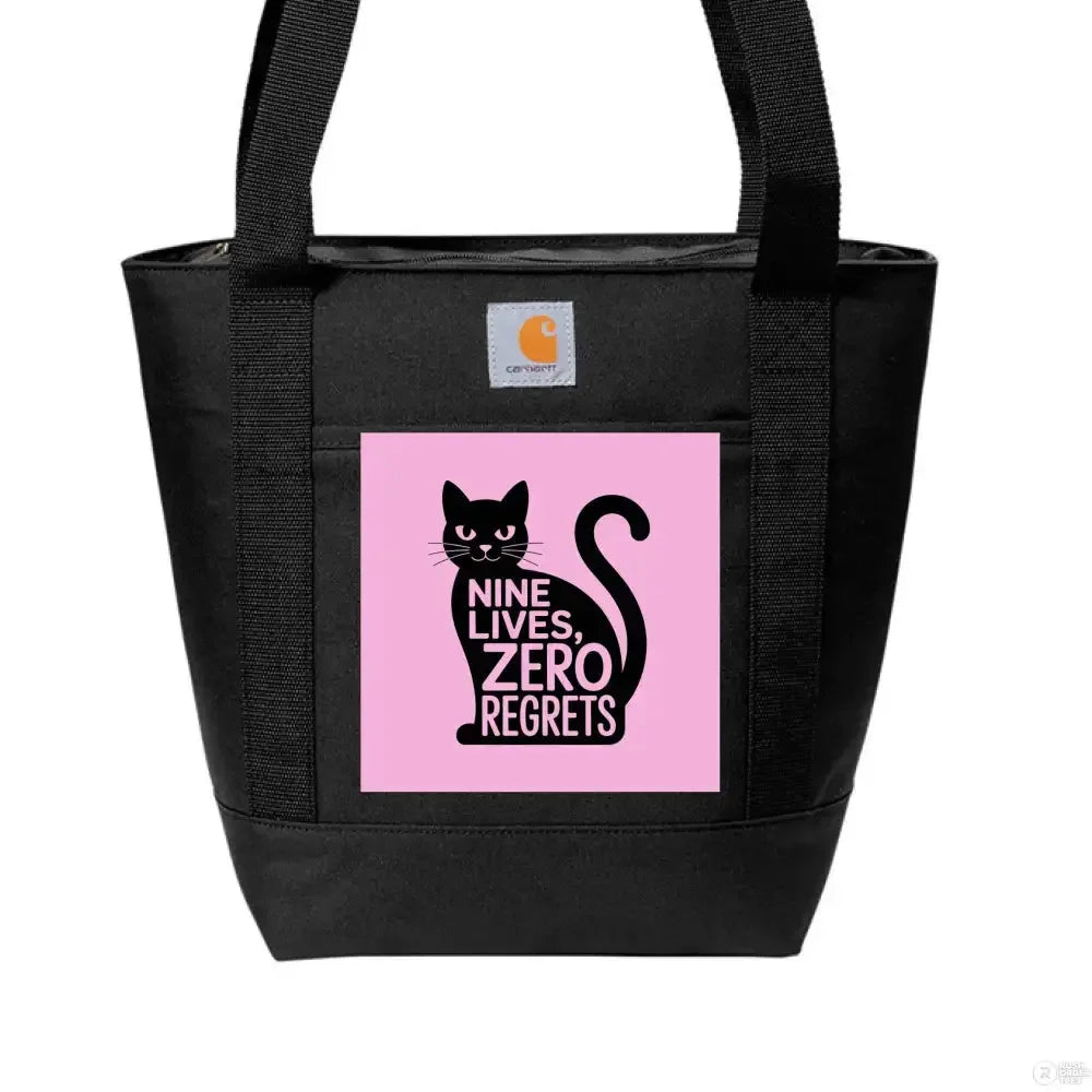 Nine Lives, Zero Regrets 18-can Carhartt Cooler - FloofChonk