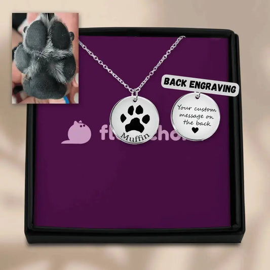 Paw Print Necklace - FloofChonk