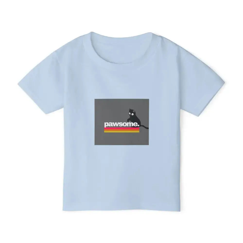 Pawsome Toddler T-shirt - Cute Cat Graphic Tee for Kids - FloofChonk