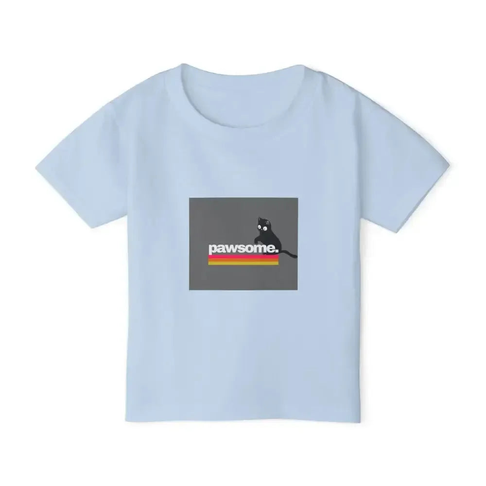 Pawsome Toddler T-shirt - Cute Cat Graphic Tee for Kids - FloofChonk