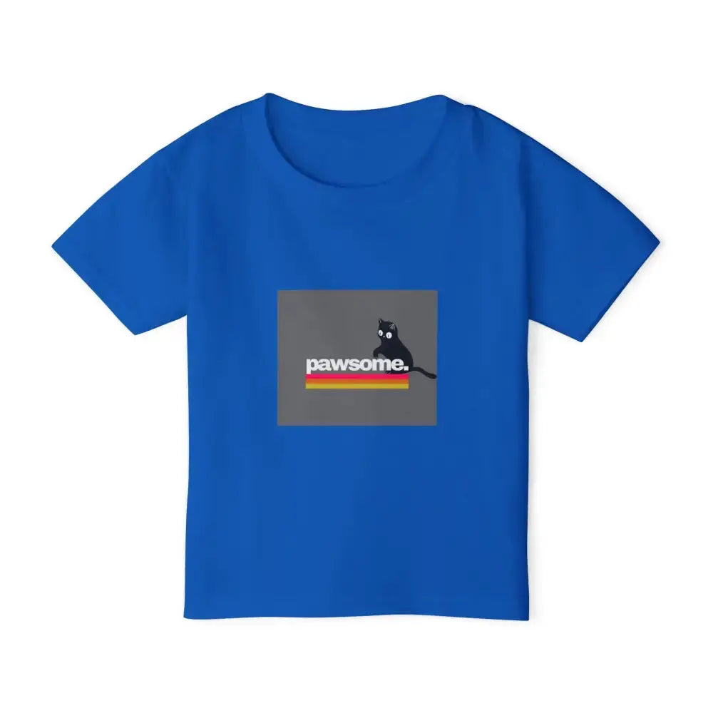 Pawsome Toddler T-shirt - Cute Cat Graphic Tee for Kids - FloofChonk