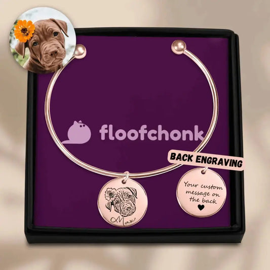 Pet Portrait Bangle - FloofChonk