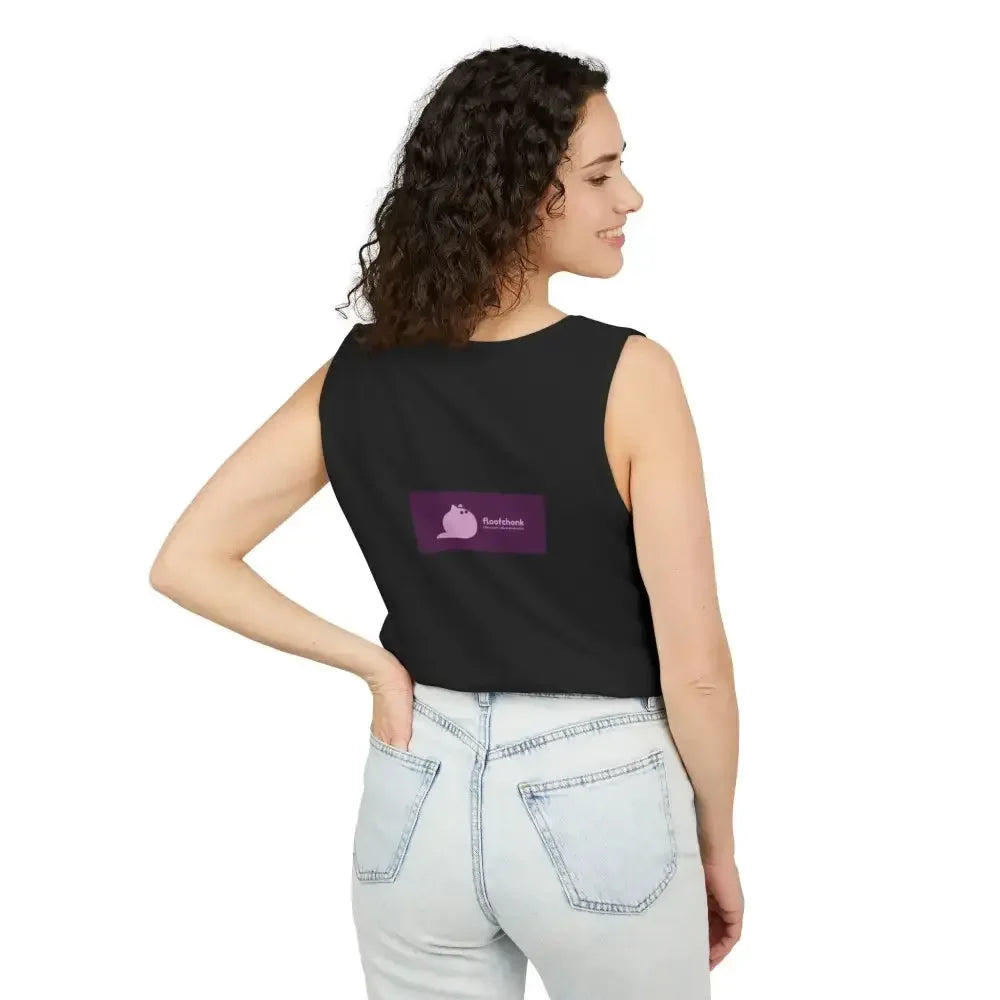 Playful Cat Graphic Tank Top for Summer - FloofChonk