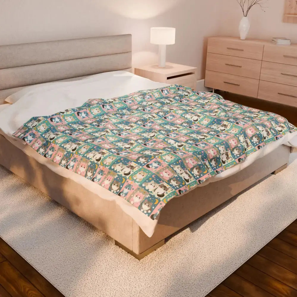 Plush Blanket - Cute Animal Pattern Ideal Gift for Kids - All Over Prints