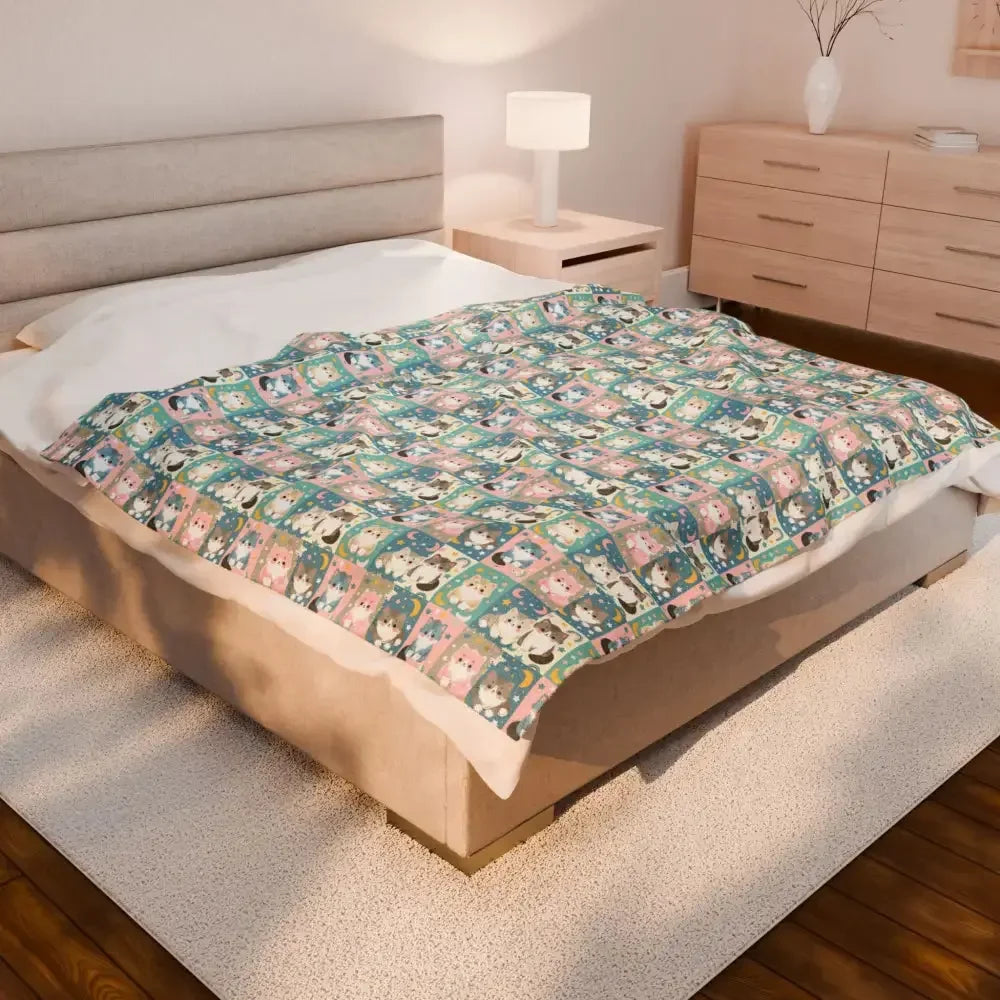 Plush Blanket - Cute Animal Pattern, Ideal Gift for Kids - FloofChonk