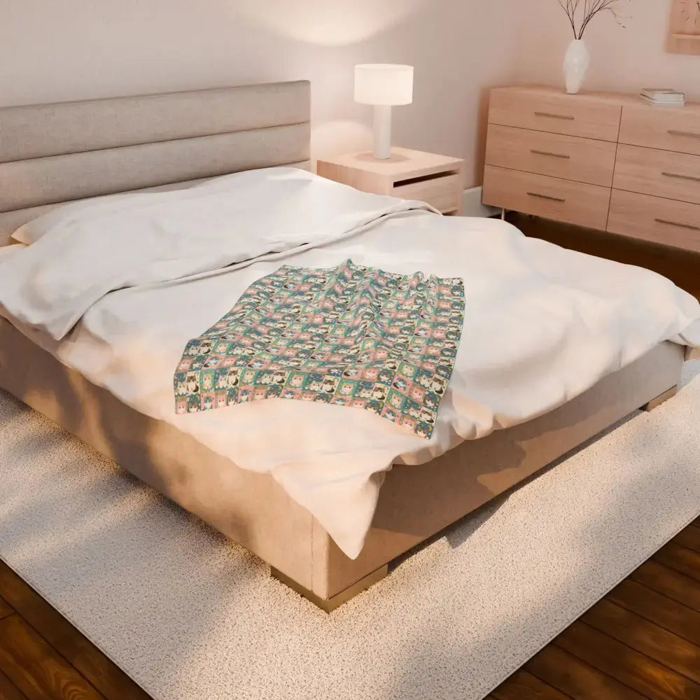 Plush Blanket - Cute Animal Pattern Ideal Gift for Kids - All Over Prints