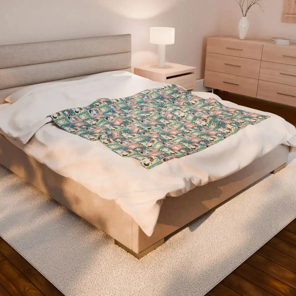 Plush Blanket - Cute Animal Pattern Ideal Gift for Kids - All Over Prints