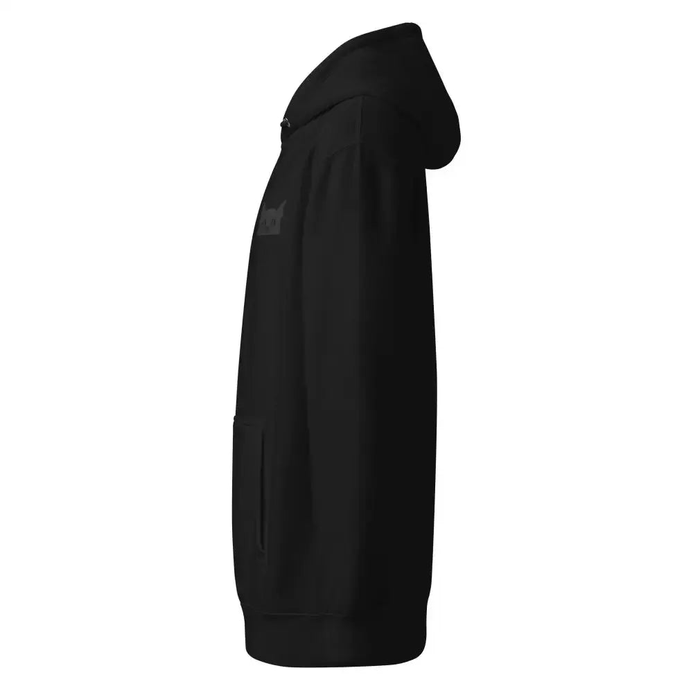 Premium Mid - Weight Hoodie with Peeking Cat - FloofChonk