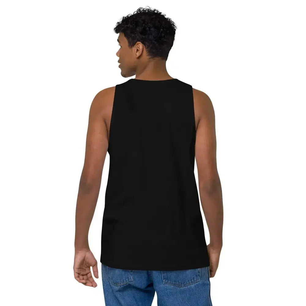Pride Cat Rainbow Men’s premium tank top - FloofChonk