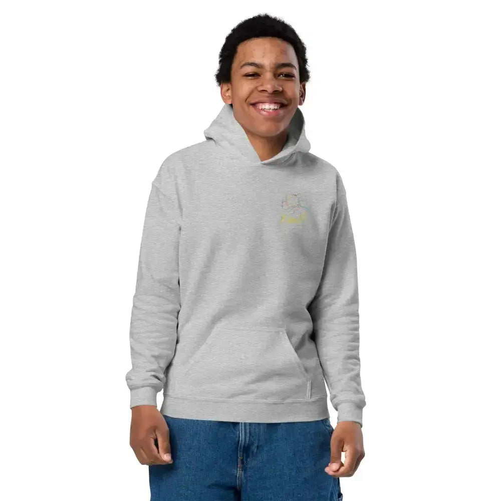 Rainbow cat youth heavy blend hoodie - FloofChonk