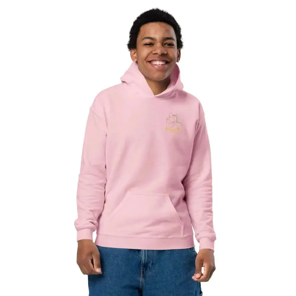 Rainbow cat youth heavy blend hoodie - FloofChonk