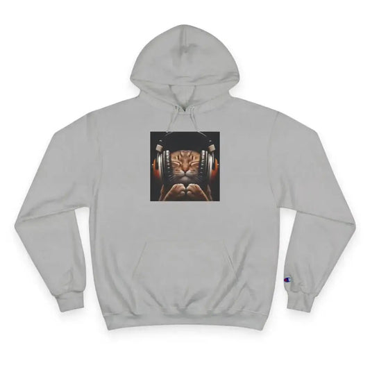 Retro Cat Lover Champion Hoodie - Now That's What I Call Cat Volume 1 - FloofChonk