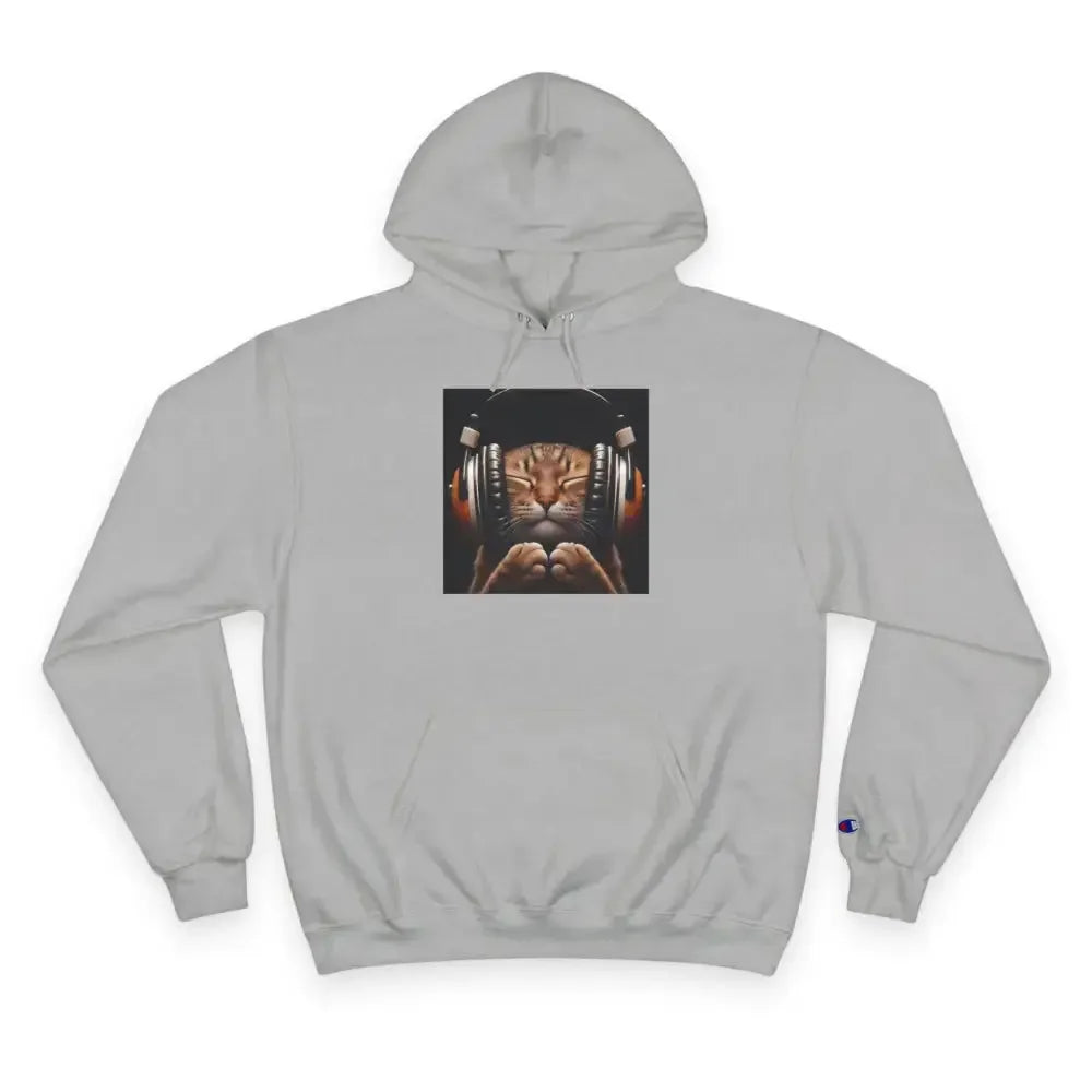 Retro Cat Lover Champion Hoodie - Now That's What I Call Cat Volume 1 - FloofChonk