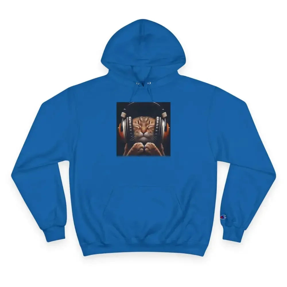 Retro Cat Lover Champion Hoodie - Now That's What I Call Cat Volume 1 - FloofChonk