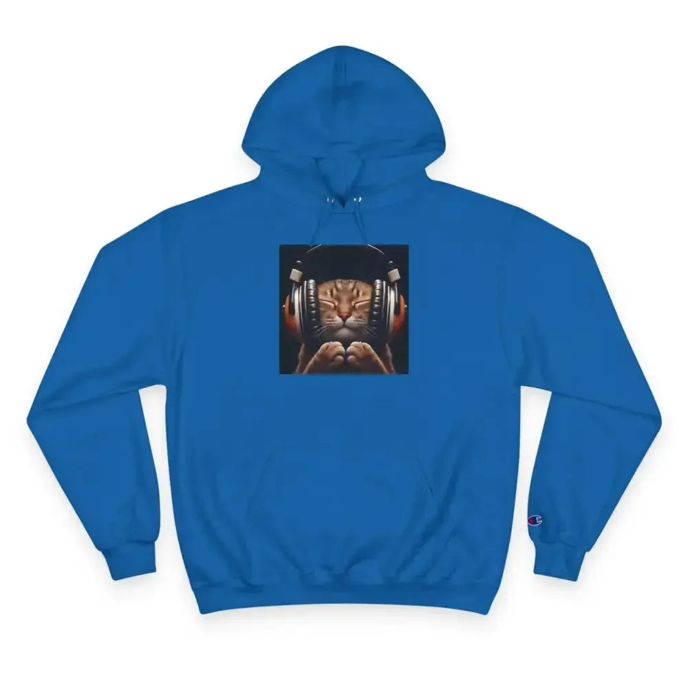 Retro Cat Lover Champion Hoodie - Now That's What I Call Cat Volume 1 - FloofChonk