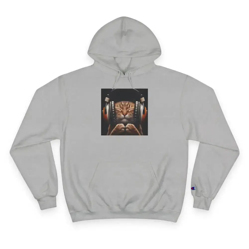 Retro Cat Lover Champion Hoodie - Now That's What I Call Cat Volume 1 - FloofChonk