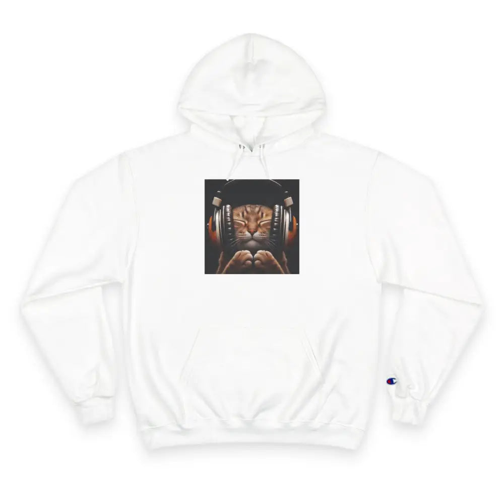 Retro Cat Lover Champion Hoodie - Now That’s What I Call Cat Volume 1 - Hoodie
