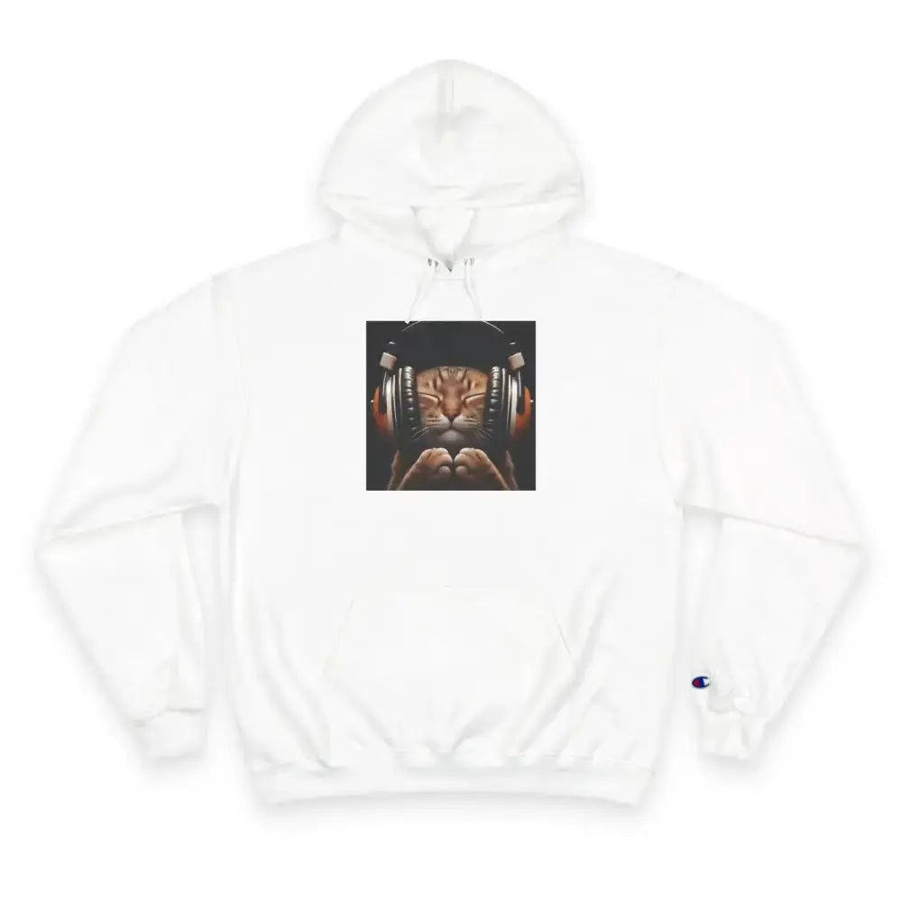 Retro Cat Lover Champion Hoodie - Now That's What I Call Cat Volume 1 - FloofChonk