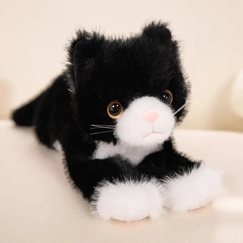 Simulation Cat Lying Style Doll Cute Plush Toy Ragdoll Home Ornaments - FloofChonk