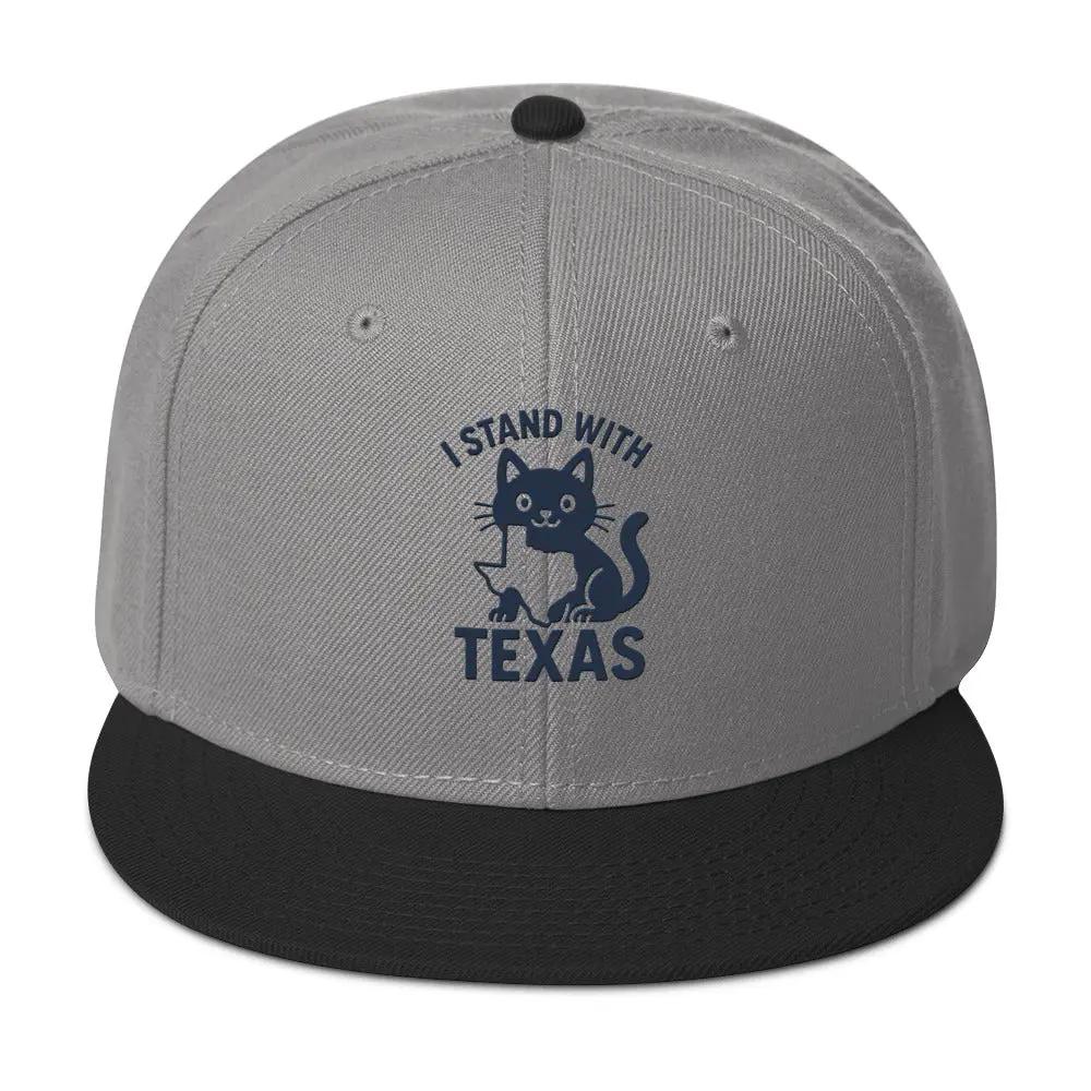 I Stand with Texas Snapback Hat - FloofChonk