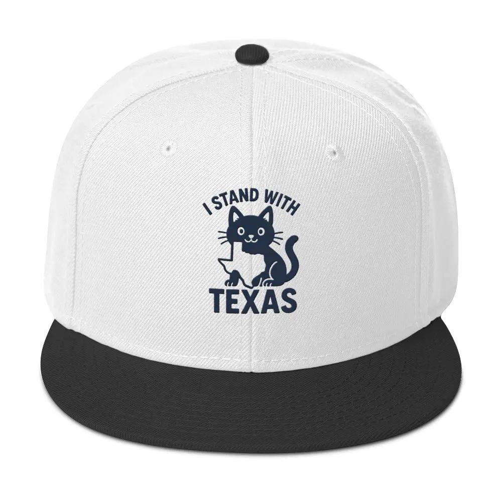 I Stand with Texas Snapback Hat - FloofChonk