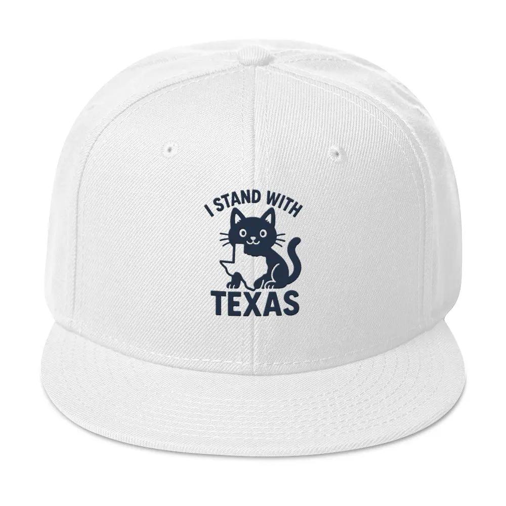 I Stand with Texas Snapback Hat - FloofChonk