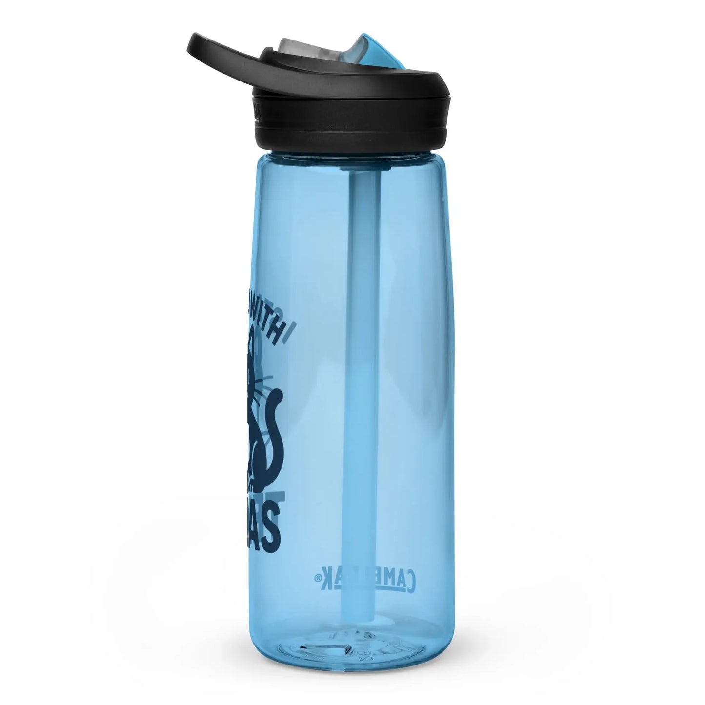 I stand with Texas sports water bottle - FloofChonk