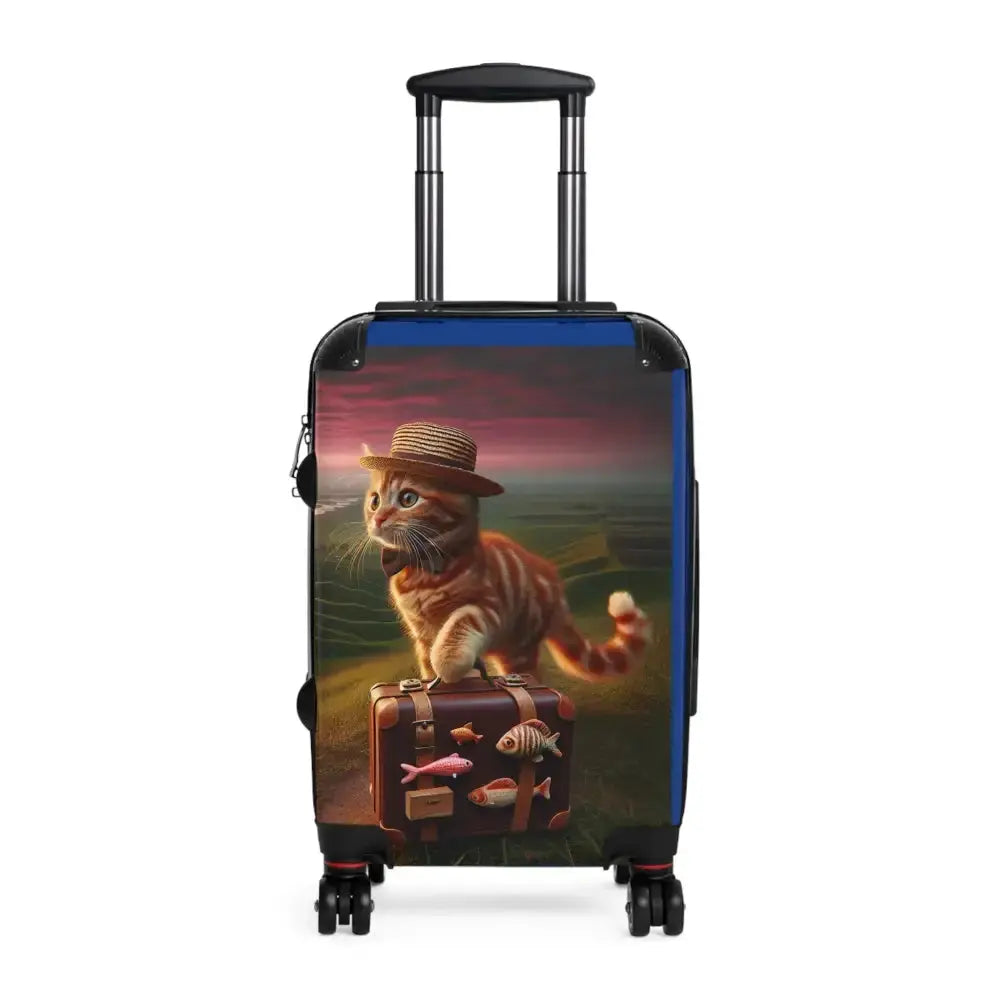 Travel Cat Suitcase, Cute Cat Luggage, Pet Lover's Travel Bag - FloofChonk