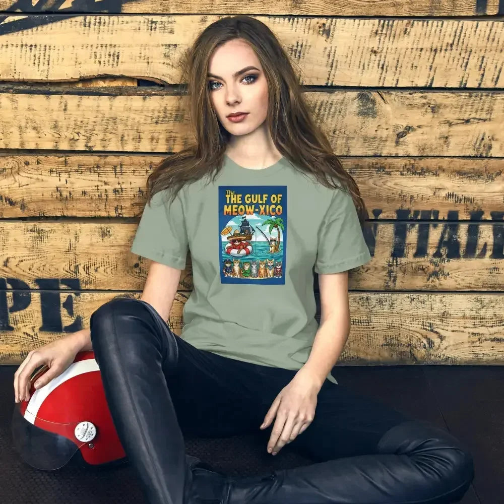 Unisex Gulf of Meow-xico T-shirt - FloofChonk