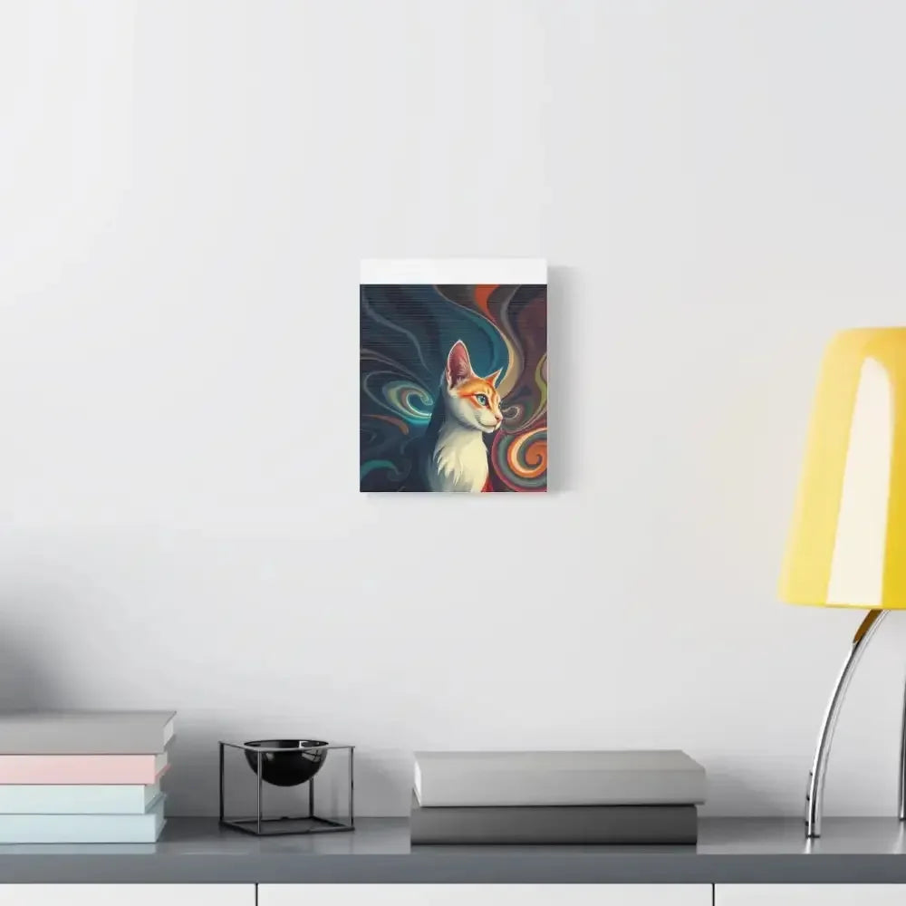 Vibrant Cat Canvas Art - Eye-catching Home Décor for Cat Lovers - FloofChonk