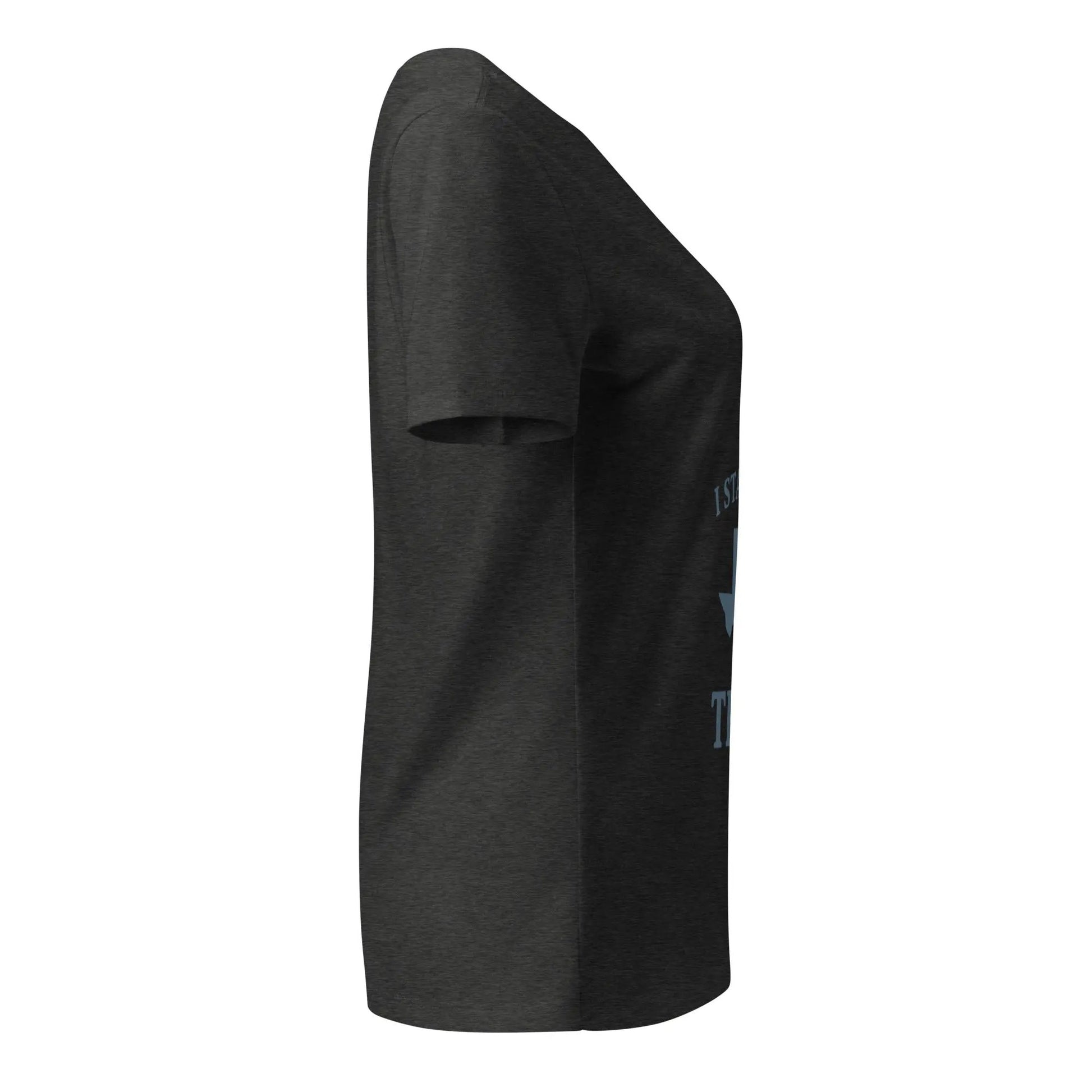 I Stand with Texas women's relaxed v-neck t-shirt - FloofChonk