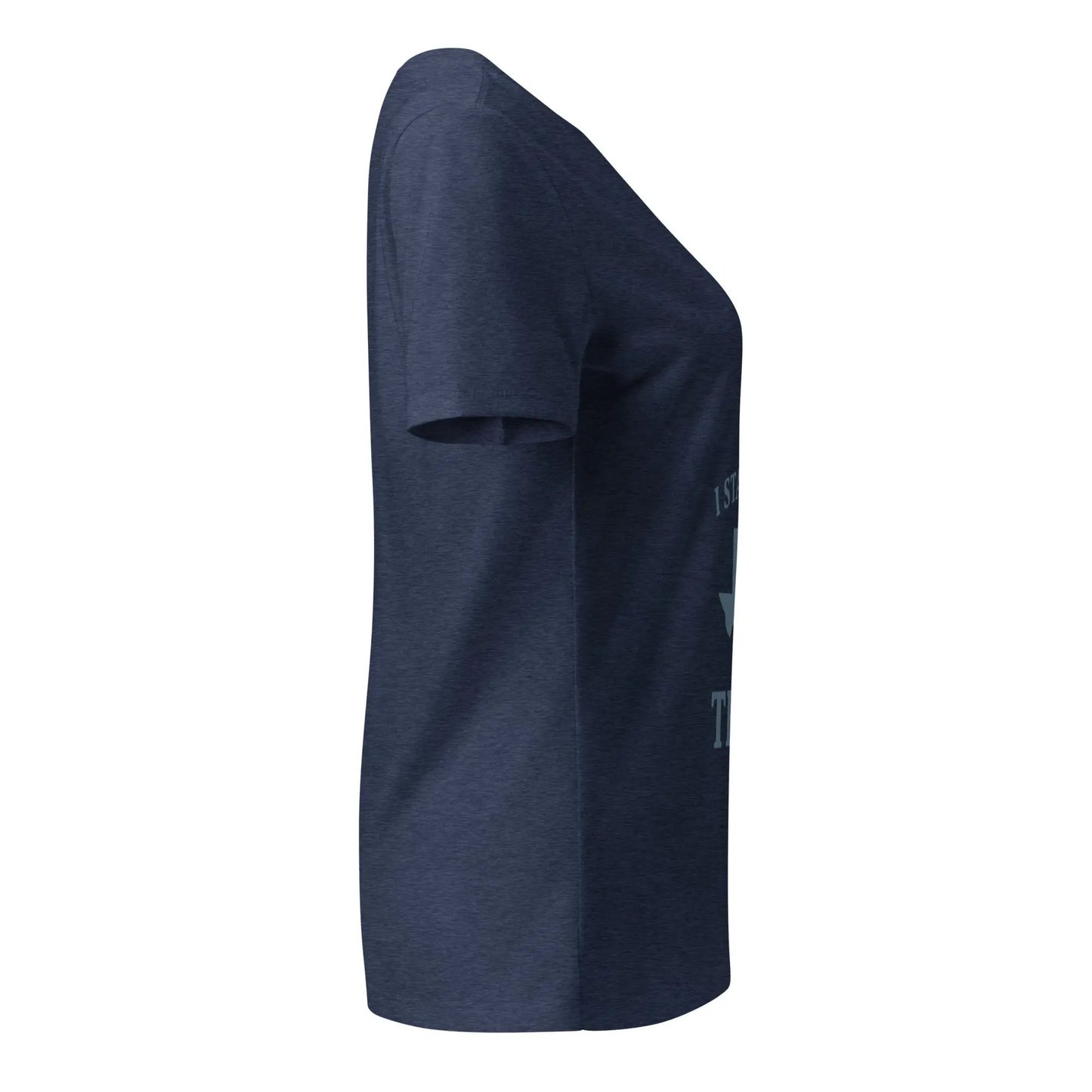 I Stand with Texas women's relaxed v-neck t-shirt - FloofChonk