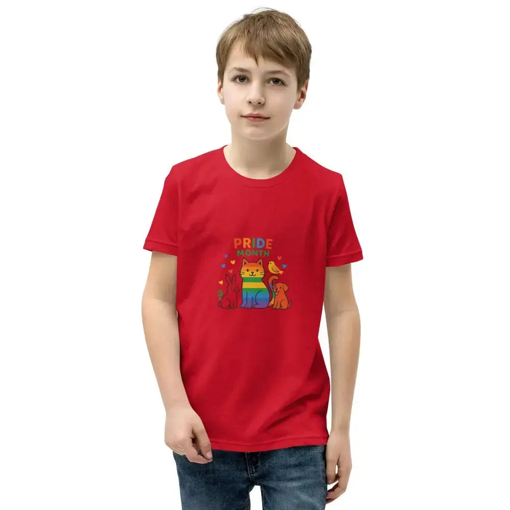 Kids Short Sleeve T-Shirt for Pride Month - FloofChonk