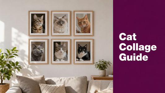 6 Picture Collage Frame Guide for Cat Lovers - FloofChonk