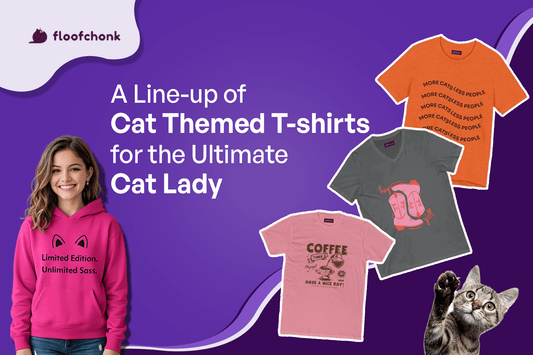 A Line-up of Cat Themed T-shirts for the Ultimate Cat Lady - FloofChonk
