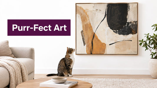 Abstract Wall Paintings for Cat Lovers: A Purr-Fect Guide - FloofChonk