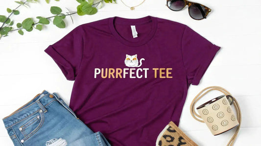 Finding-Your-Purrfect-Cat-Graphic-Tees FloofChonk