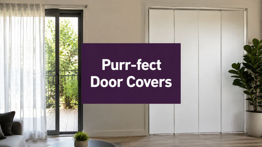 How to Cover a Sliding Glass Door Purr-fectly - FloofChonk